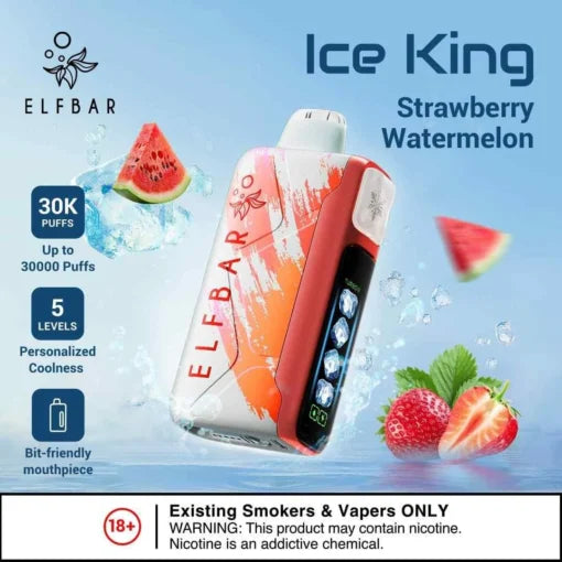 Elf Bar Ice King – Strawberry Watermelon – 30K - Vape Shop Chennai