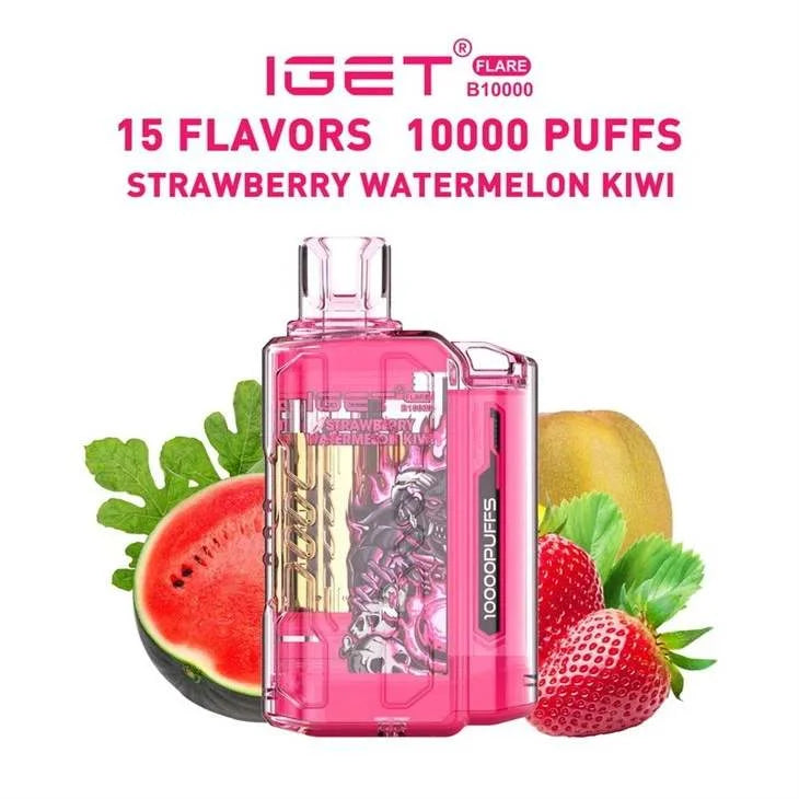 IGET FLARE B10000 – Strawberry Watermelon Kiwi - Vape Shop Chennai
