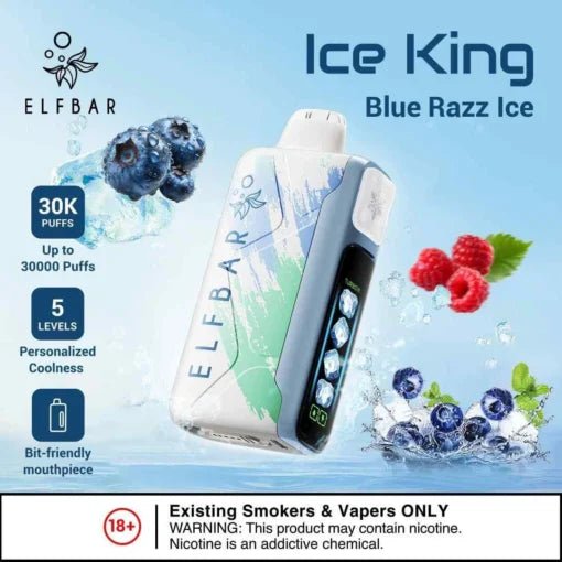 Elf Bar Ice King – Blue Razz Ice – 30K - Vape Shop Chennai - My Store