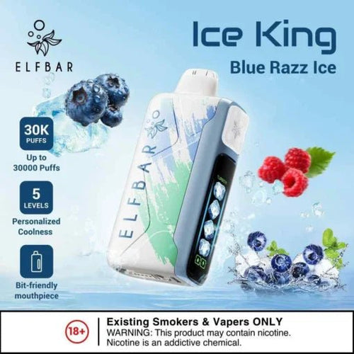 Elf Bar Ice King – Blue Razz Ice – 30K - Vape Shop Chennai - My Store