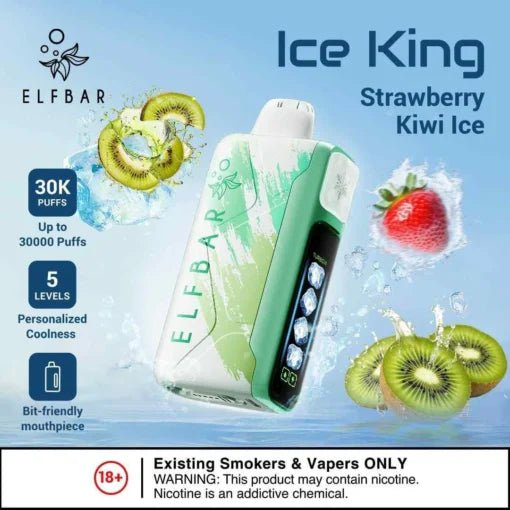 Elf Bar Ice King – Strawberry Kiwi Ice – 30K - Vape Shop Chennai - My Store