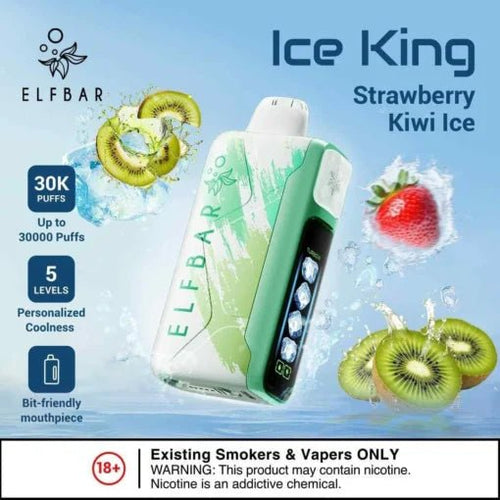Elf Bar Ice King – Strawberry Kiwi Ice – 30K - Vape Shop Chennai - My Store