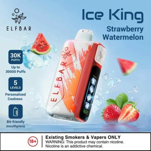 Elf Bar Ice King – Strawberry Watermelon – 30K - Vape Shop Chennai - My Store