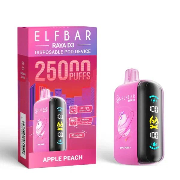 Elf Bar Raya D3 Apple peach – 25000 - Vape Shop Chennai - My Store