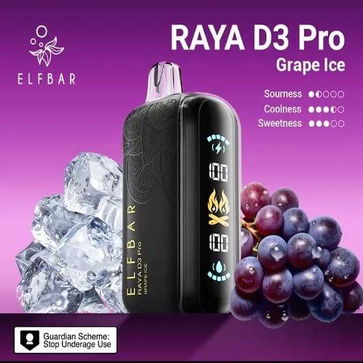 Elf bar Raya d3 pro -30k Grape ice - Vape Shop Chennai - My Store