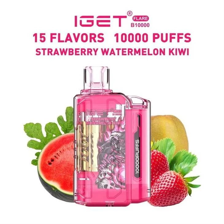 IGET FLARE B10000 – Strawberry Watermelon Kiwi - Vape Shop Chennai - My Store