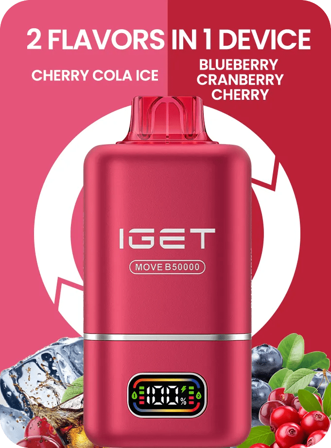 IGET MOVE B50000 (50k Puffs – 2 Flavours in 1 device) - Vape Shop Chennai - My Store