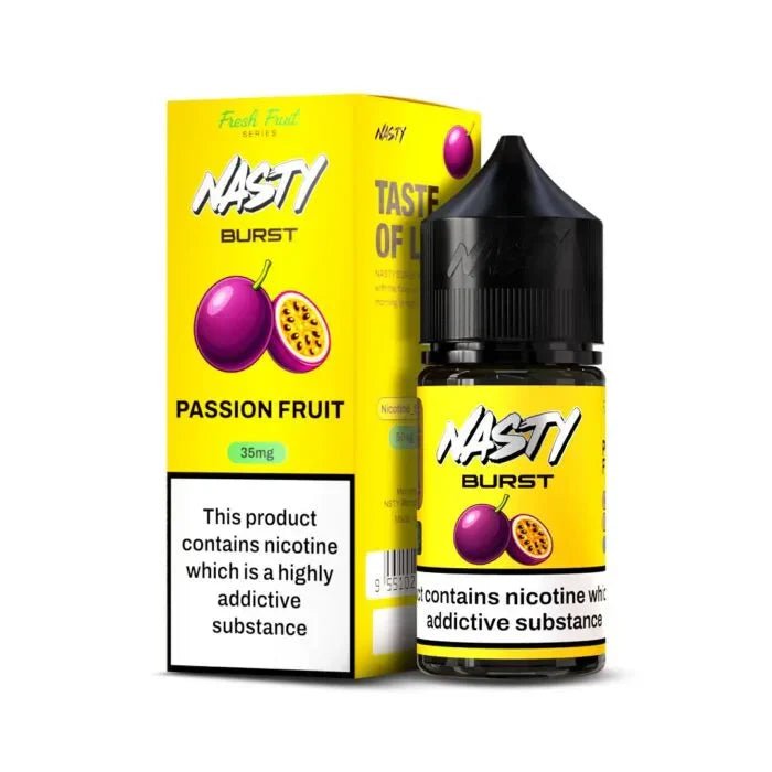 Nasty Burst Nic Salts – Passion Fruit - Vape Shop Chennai - My Store
